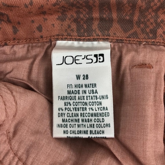 🤚SOLD✋Joe’s Women’s High Water Jeans snake sz 28 - Picture 3 of 8